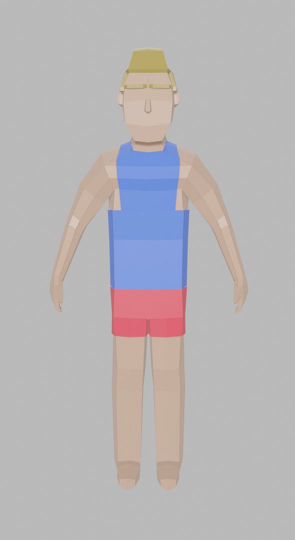 Low Poly Character Man rigged Unity #7