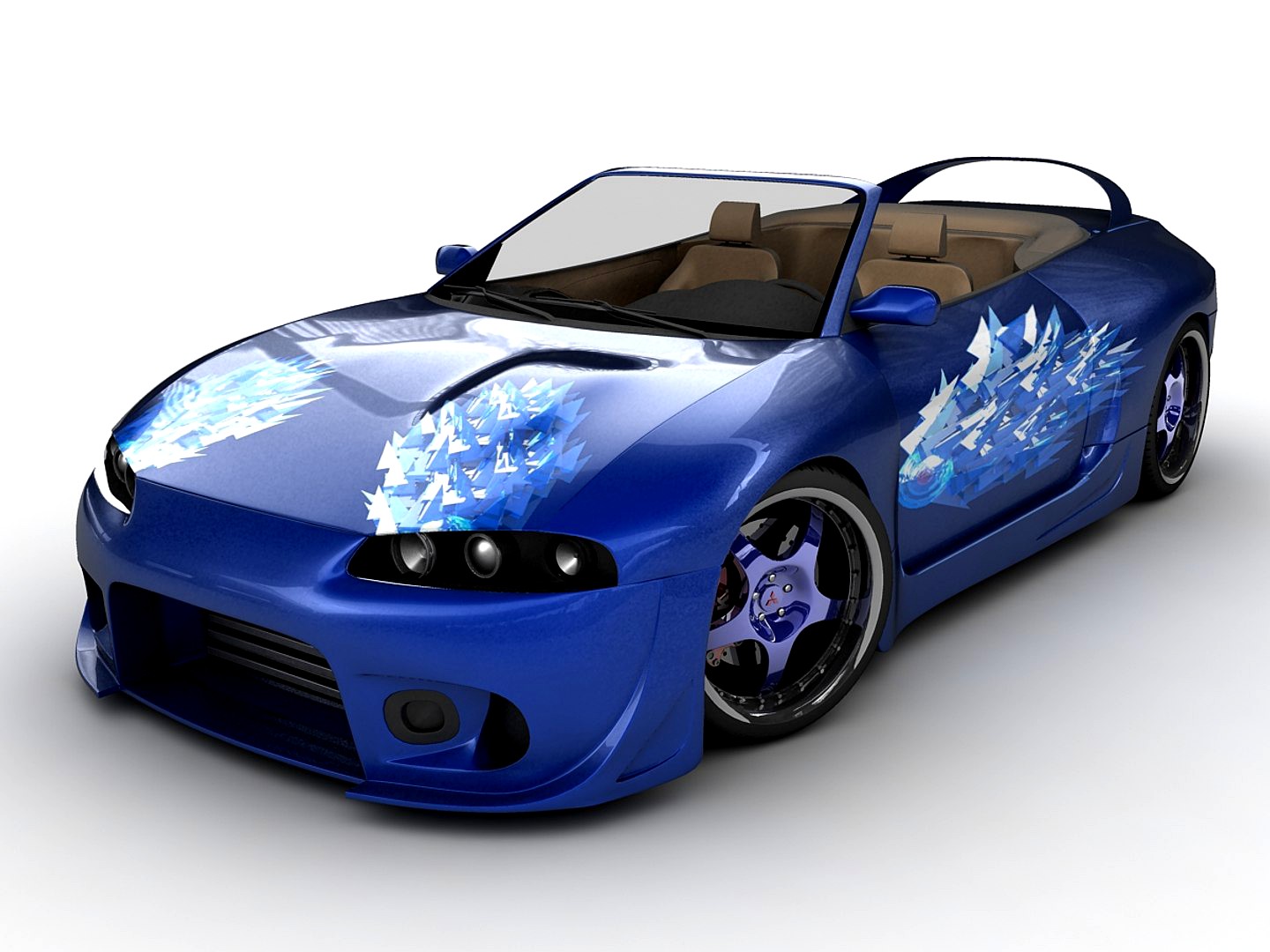 Mitsubishi Eclipse Wide Blue