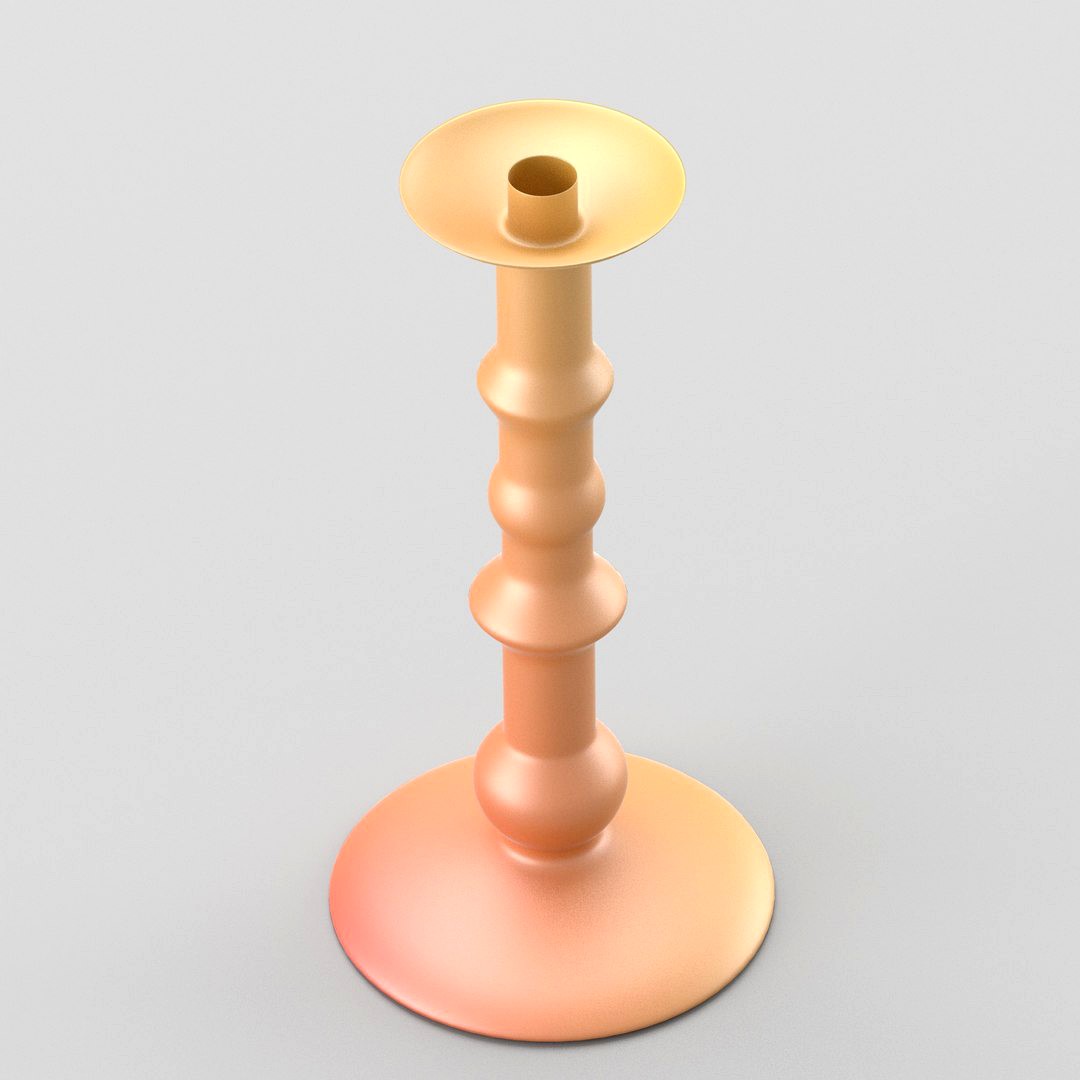 Shiny decorative candleholder