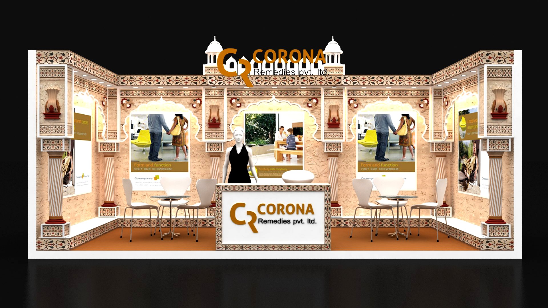 EXHIBITION STALL 6x3 2 DESIGN IN 1