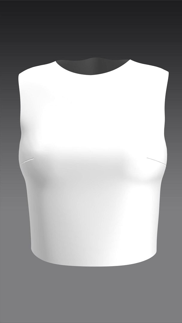 Super basic top clothes typeB Marvelous Designer 3D model
