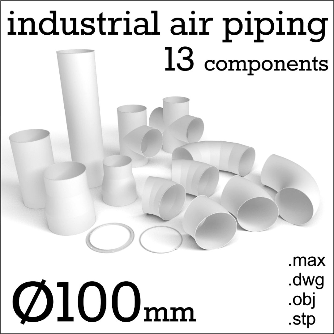 100 mm industrial air piping