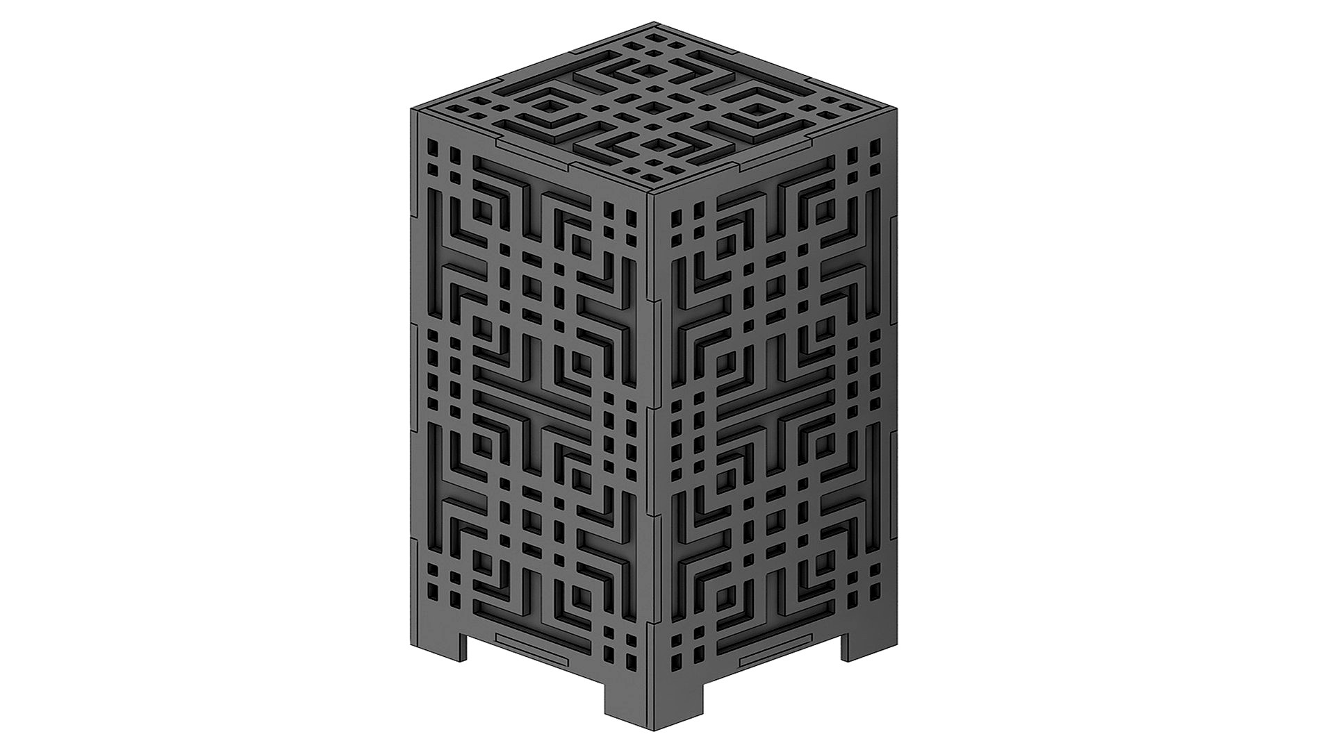 Wooden Lamp Laser Cut desk lamp lampshade 7