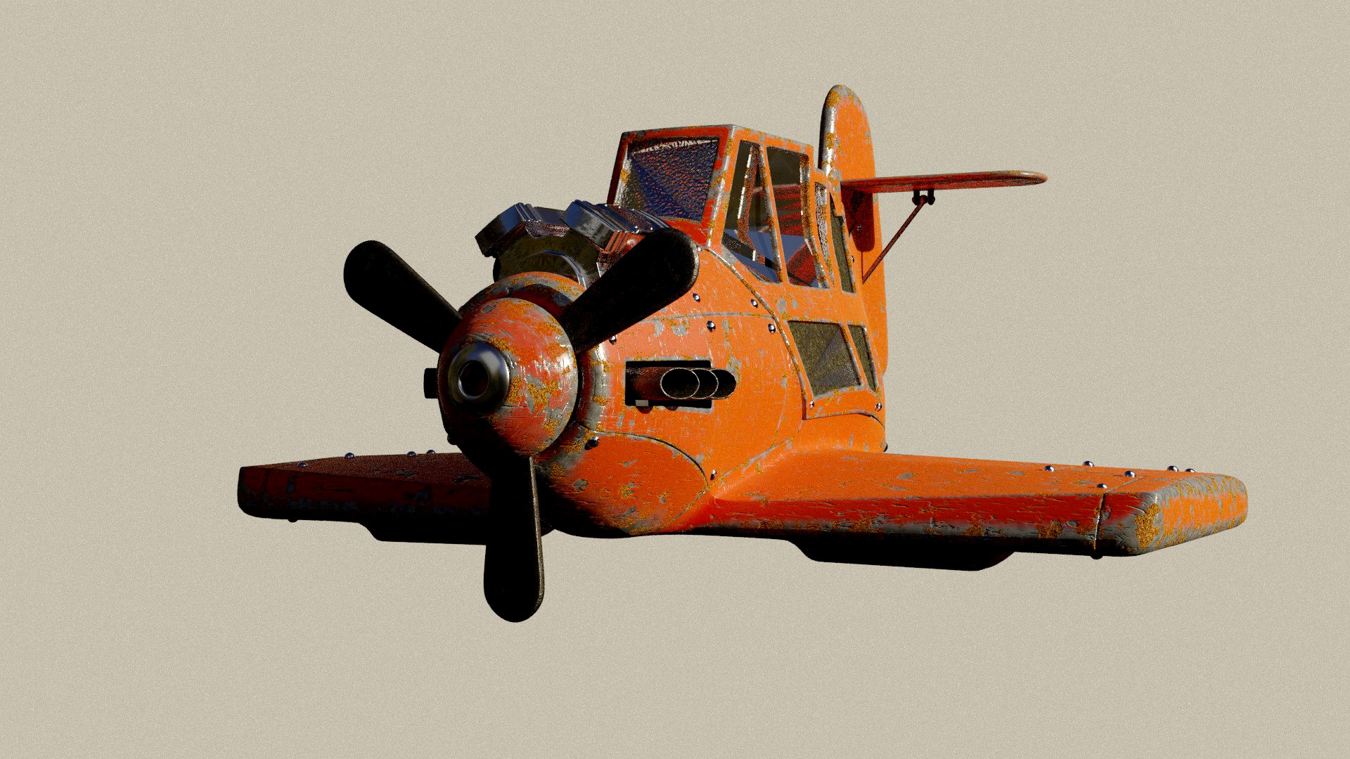 rusty plane