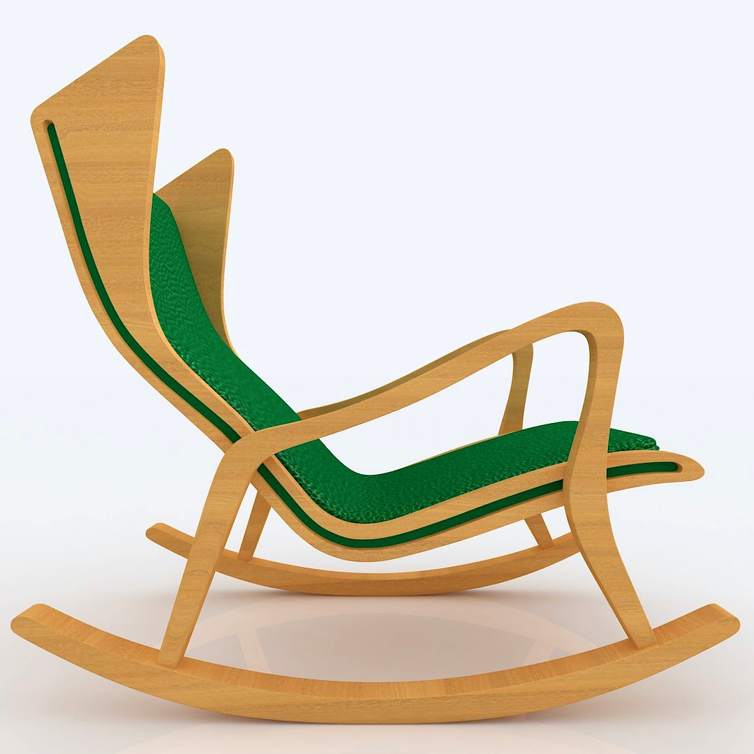 Modern Rocking Chair - ( Orginal Design ) 3d model
