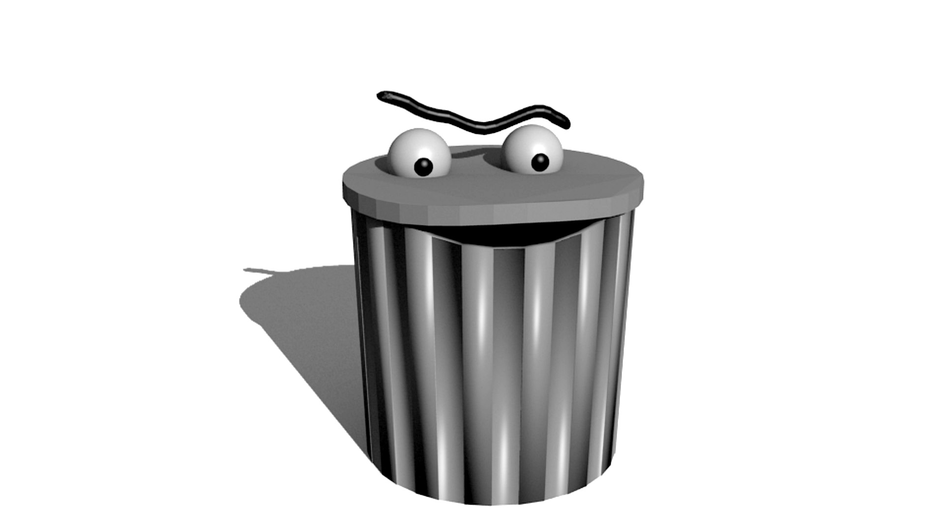 Trash Can Cartoon