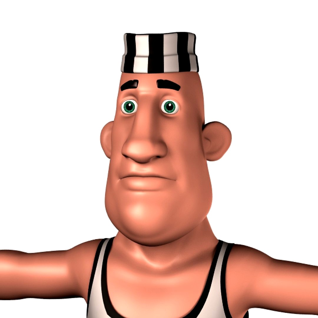 cartoon man 4 prisoner