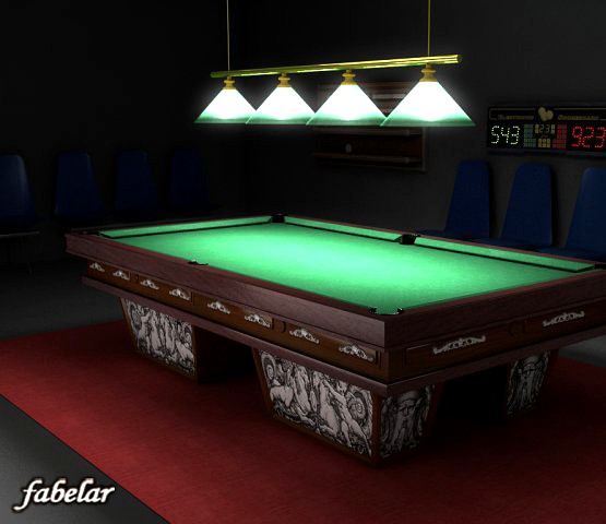 Billiard room 3D Model
