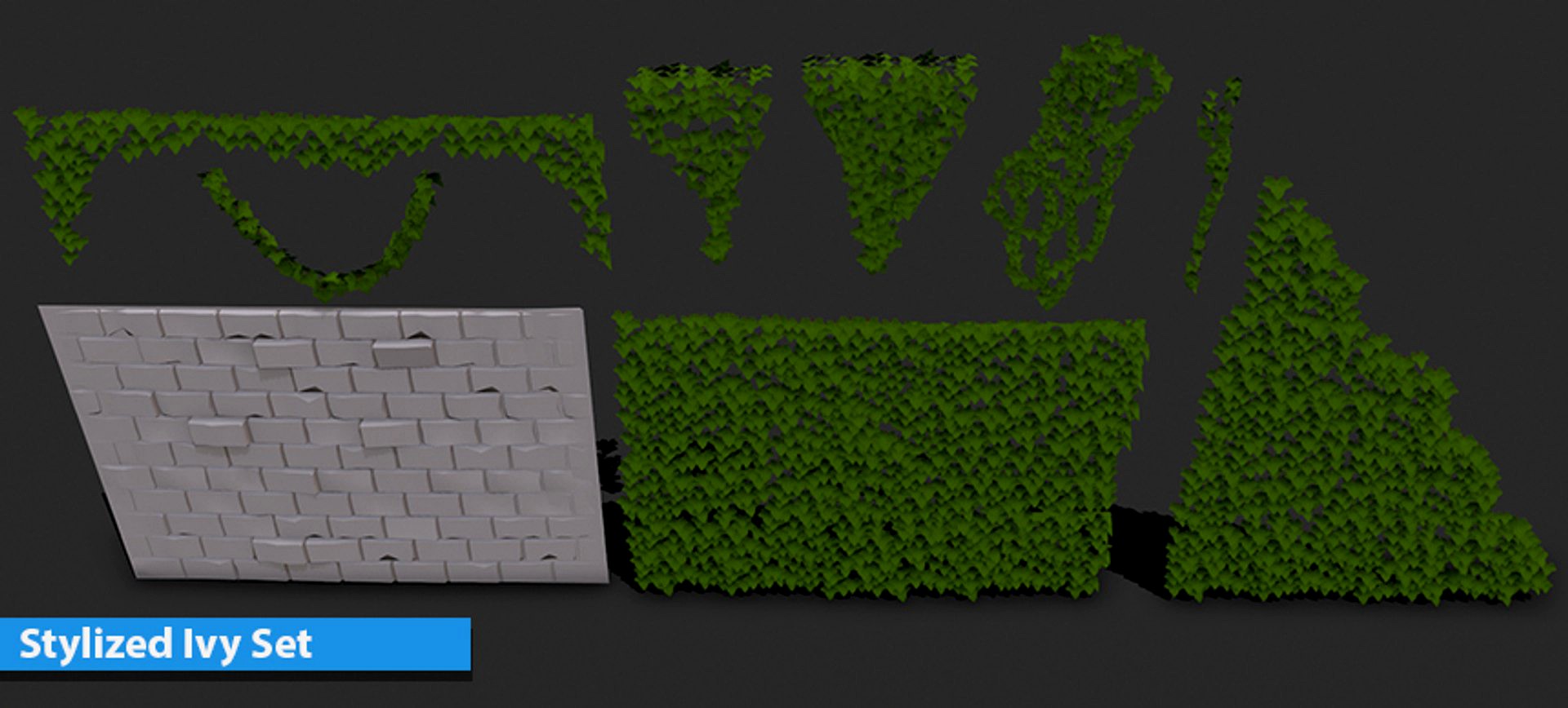 Stylized Door & Ivy Set