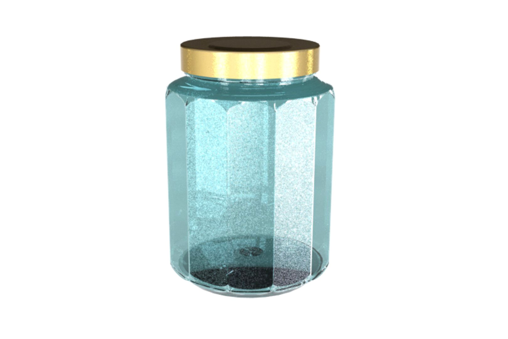 Dodecagon (12 sided) Specialty Jar NURBS CAD