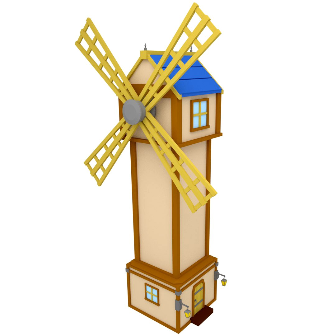 Wind Mill Low Poly