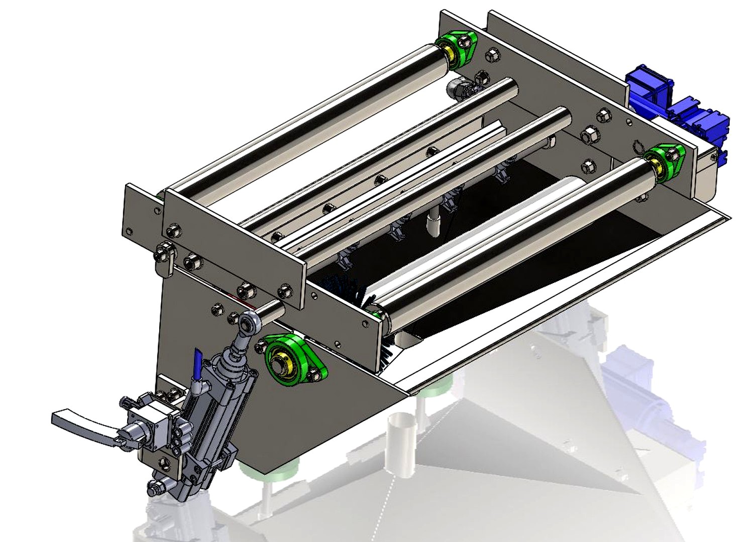 Conveyor belt washer