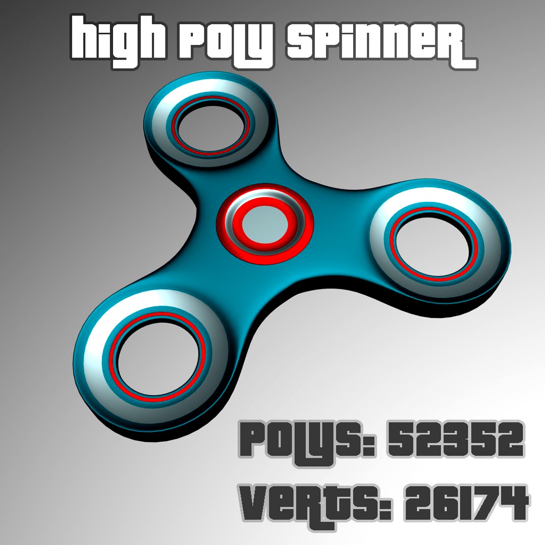 High Poly Spinner