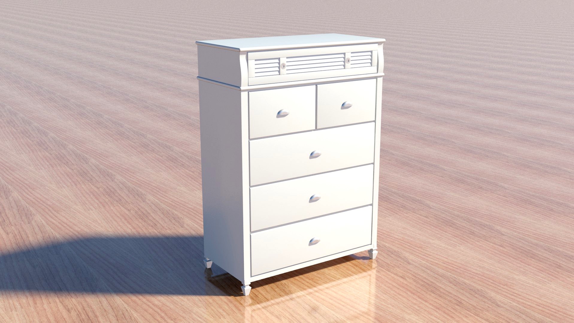 Charlston Bay White Drawer