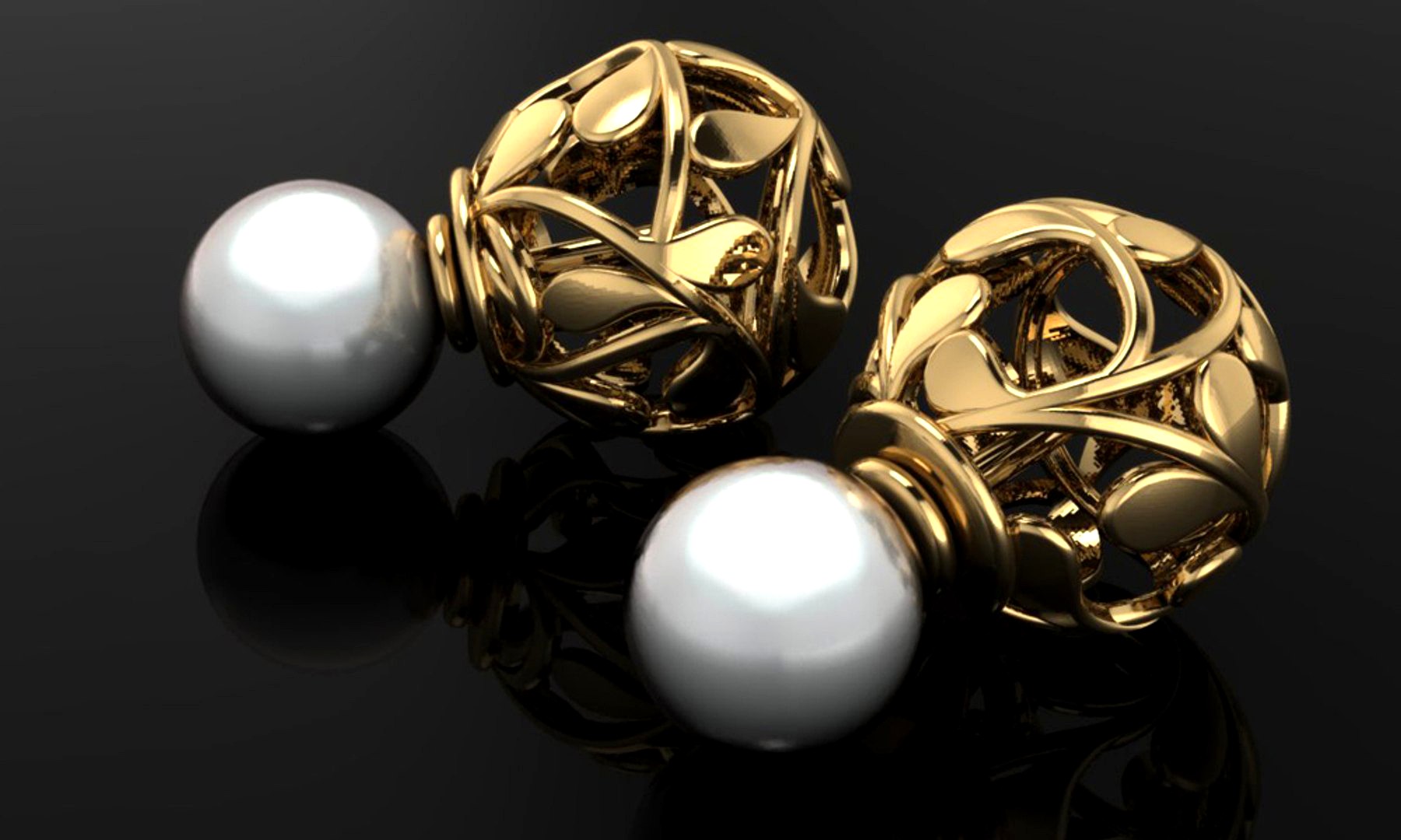 Earrings Sphere Bio Theme