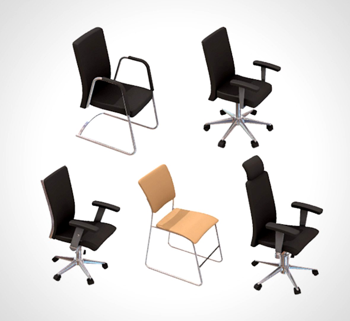 Office Chair Set 001