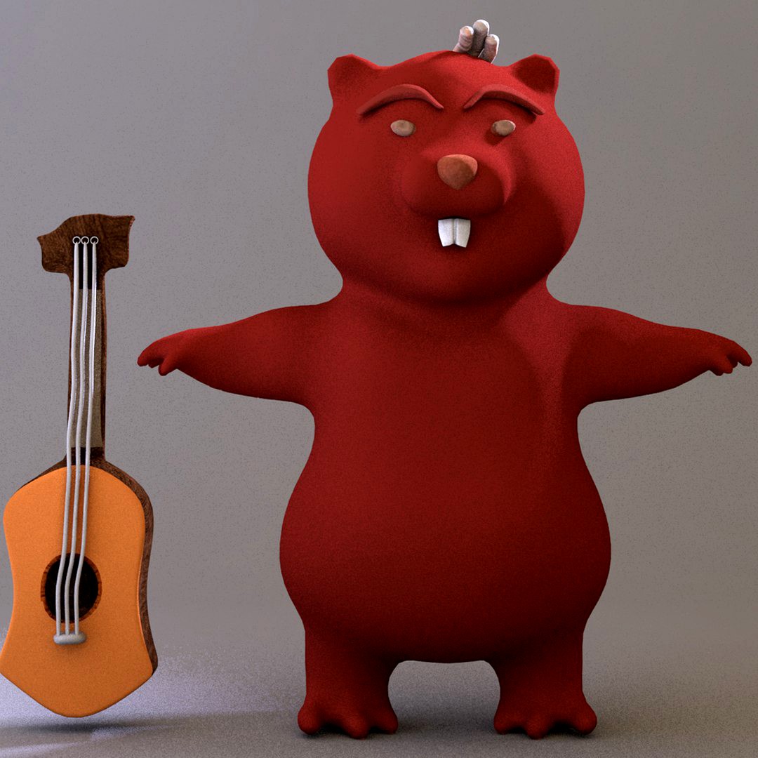 ZBrush Cartoon Character Game asset