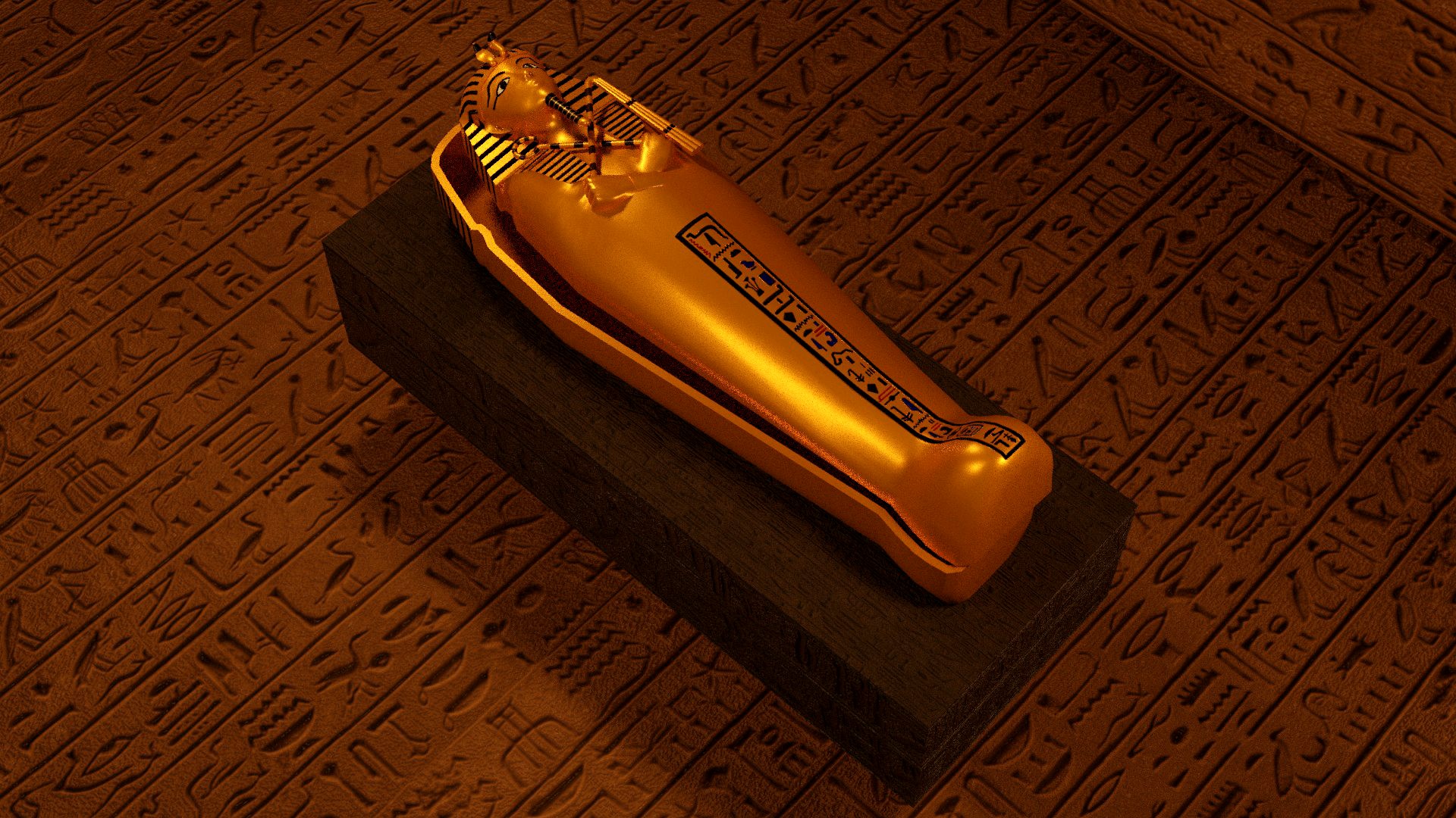 Tutankhamun Sarcophagus Game Prop