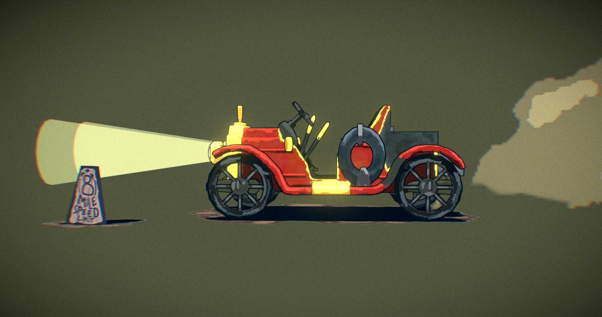 buggy car low poly