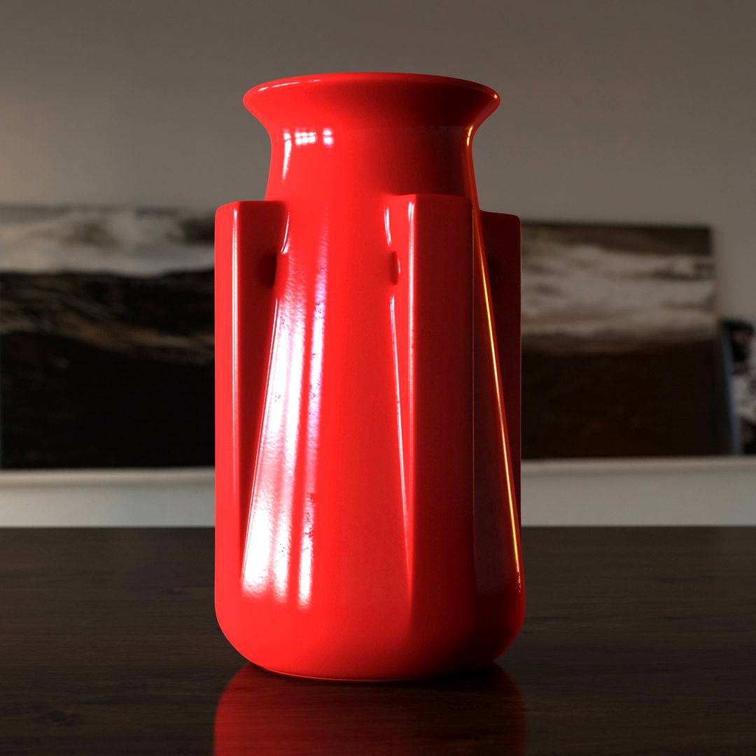 Teco Four Buttress Vase