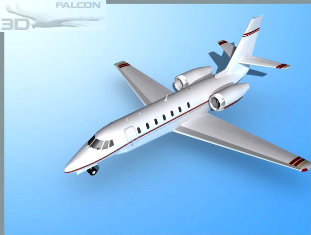 Falcon3D Citation Sovereign C680 F05 3D Model