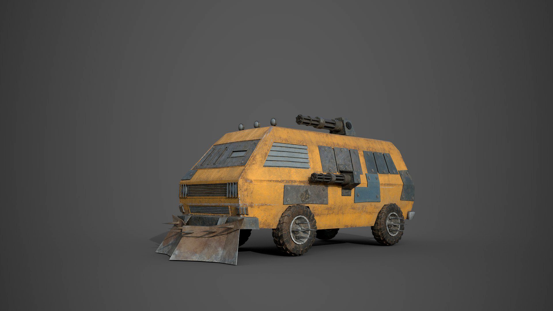 Post Apocalyptic Monster VW Bus