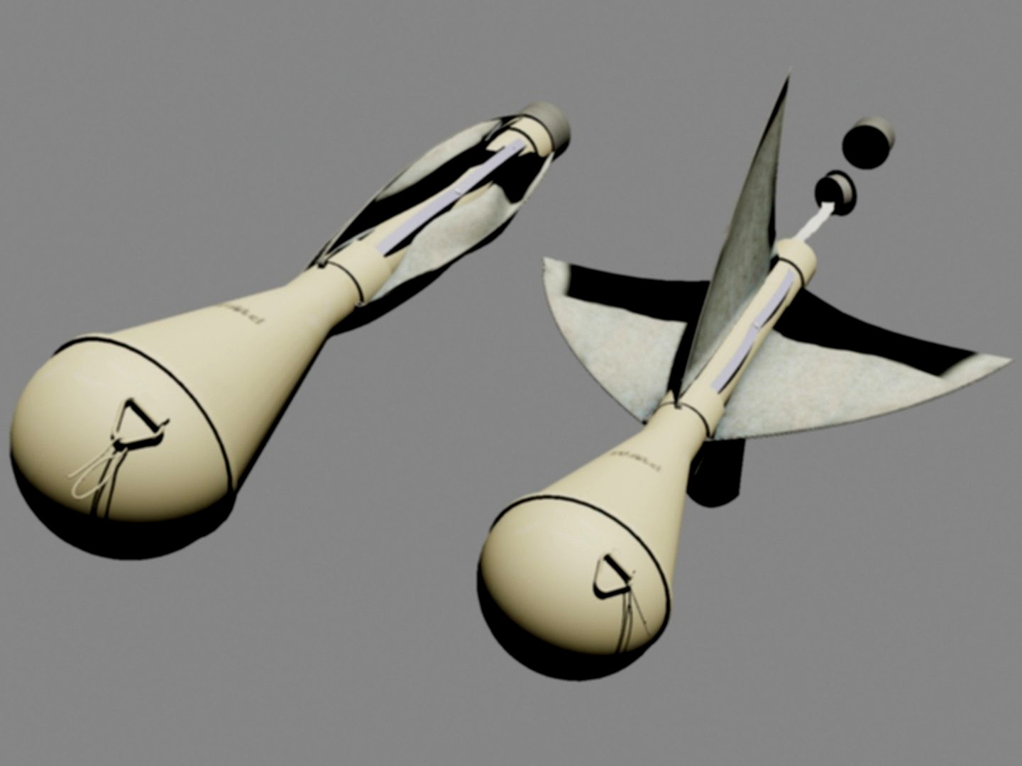 WWII German Panzerwurfmine (L) anti-tank grenade