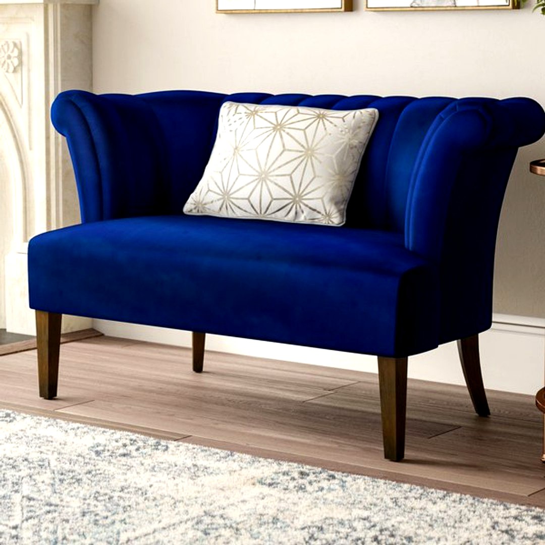 Edite Iris Velvet Settee