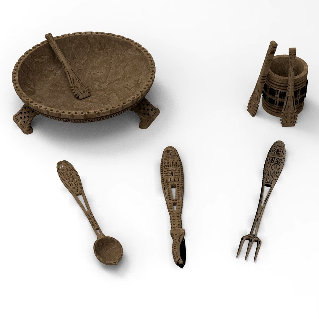 Ancient Dinner Set