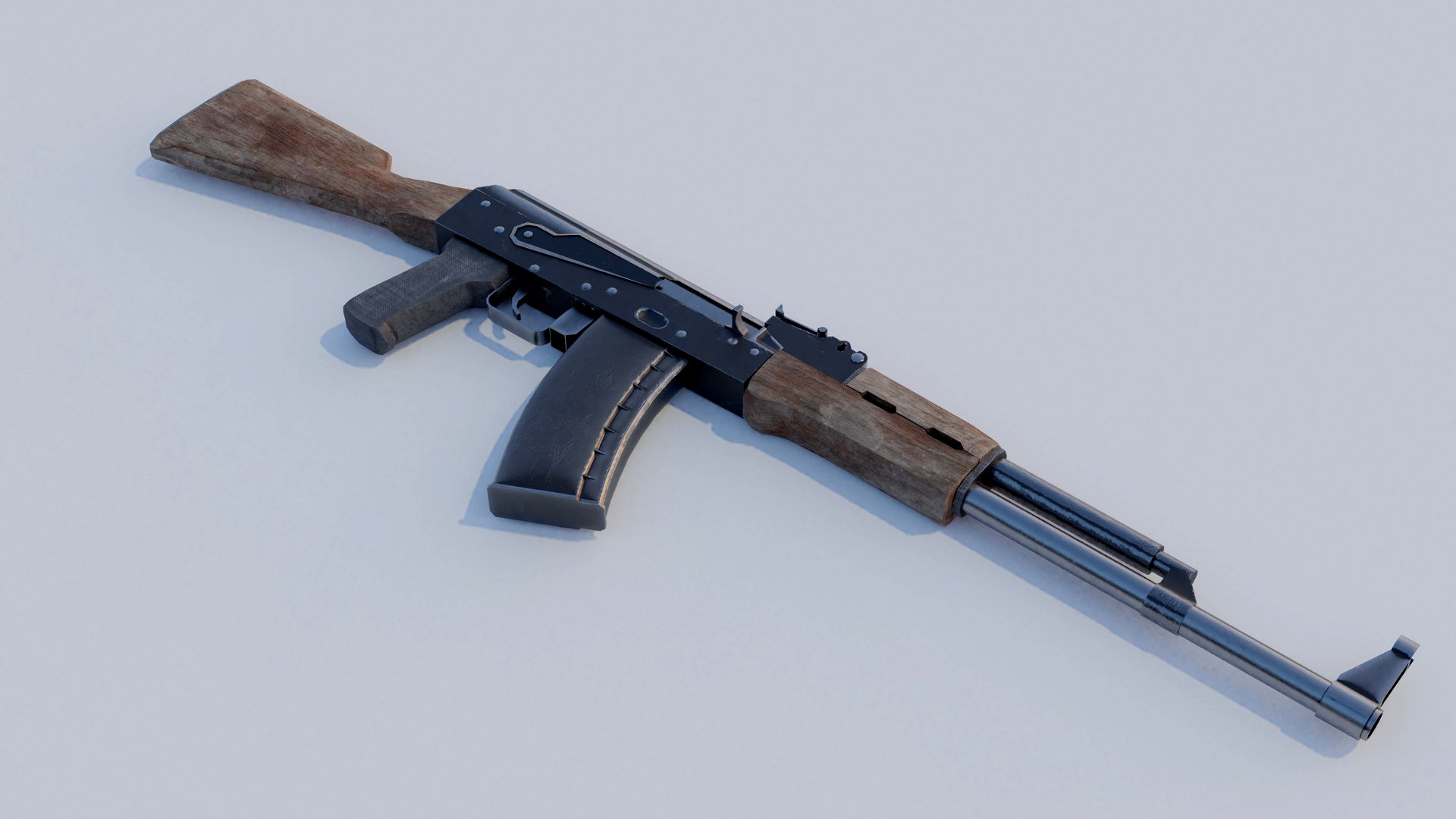 PBR Gameready AK 74 Kalashnikov assault rifle