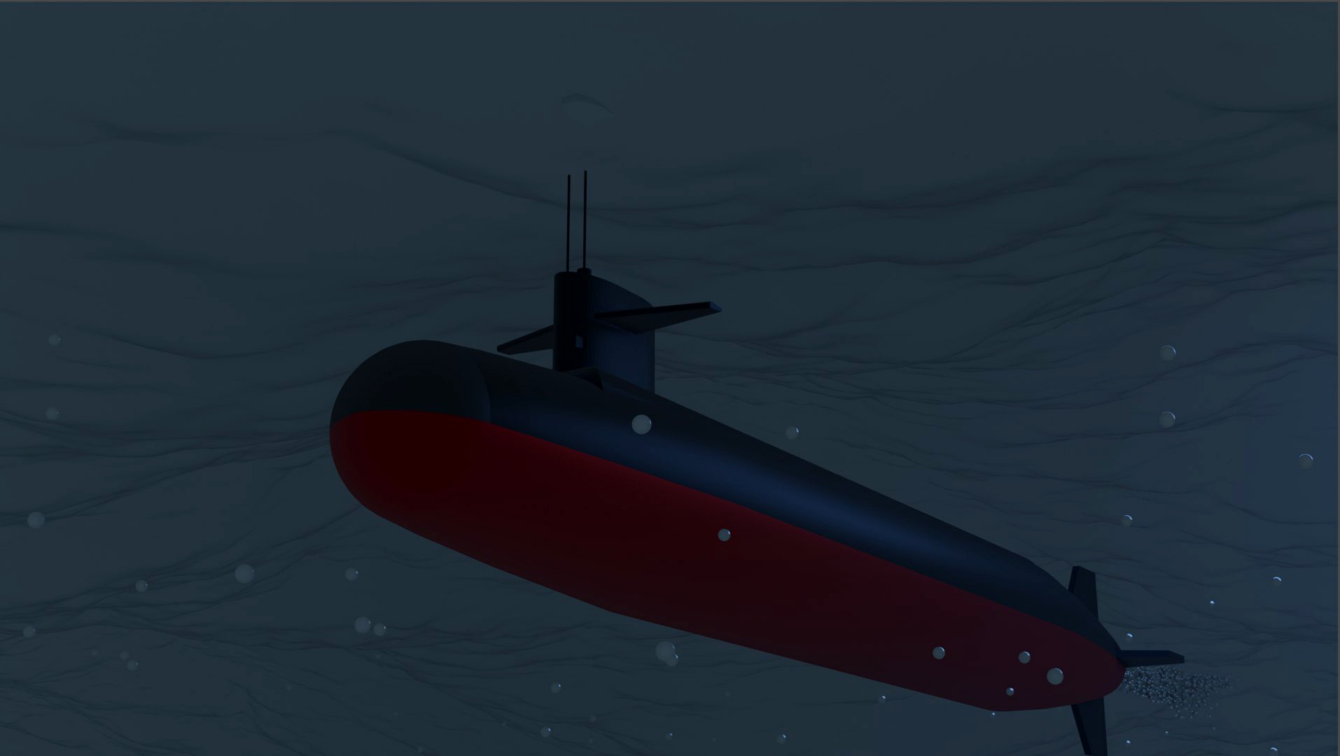 Ohio-class submarine scene