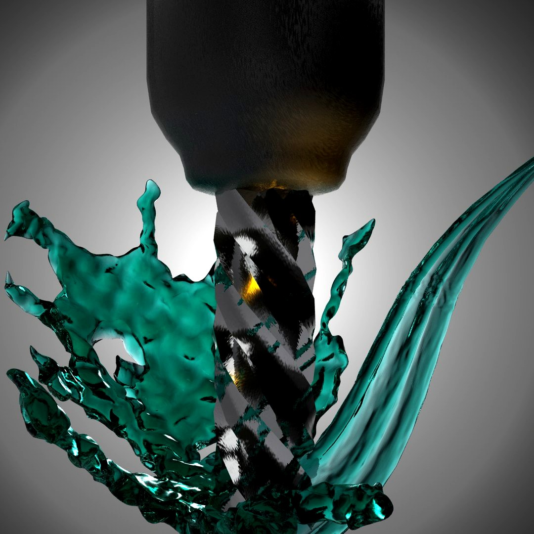 drill head & lubricant