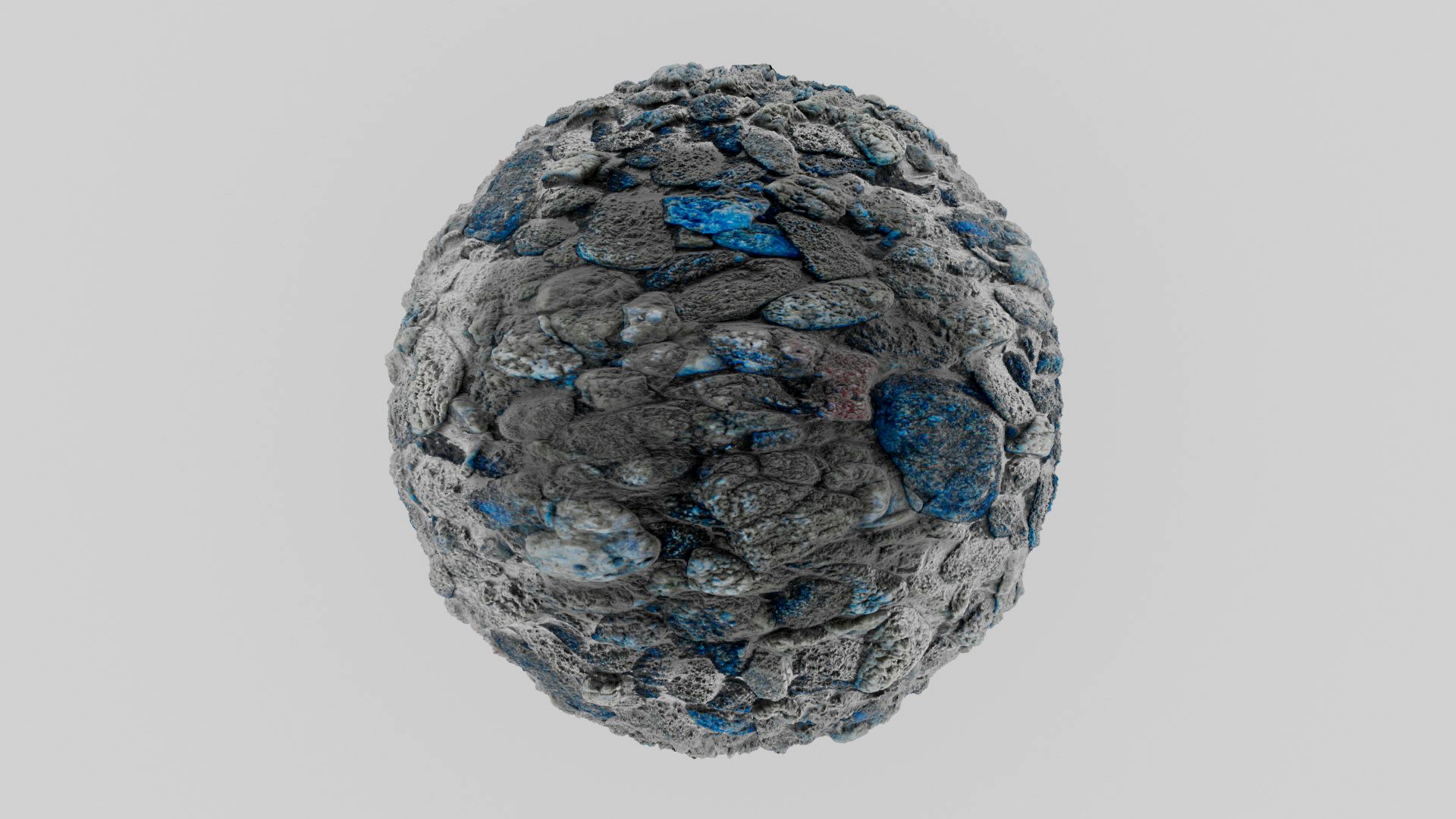 Grey and Blue Metallic Gravel Texture