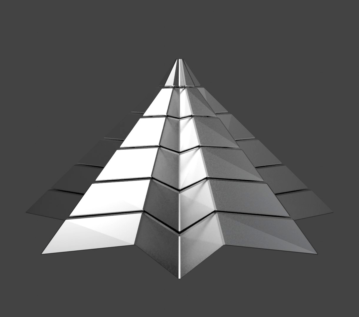 Iron Pyramidal Structure 8 Corners Little Interstices Beveled