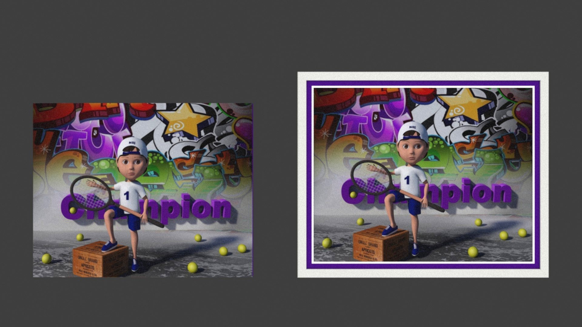 Poster boy and tennis sport