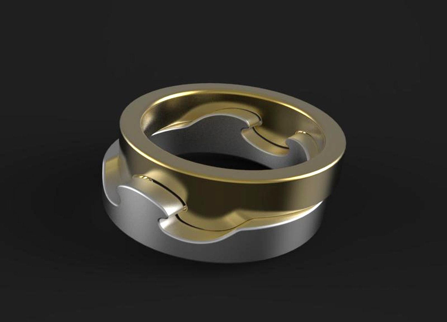 Ring two metals