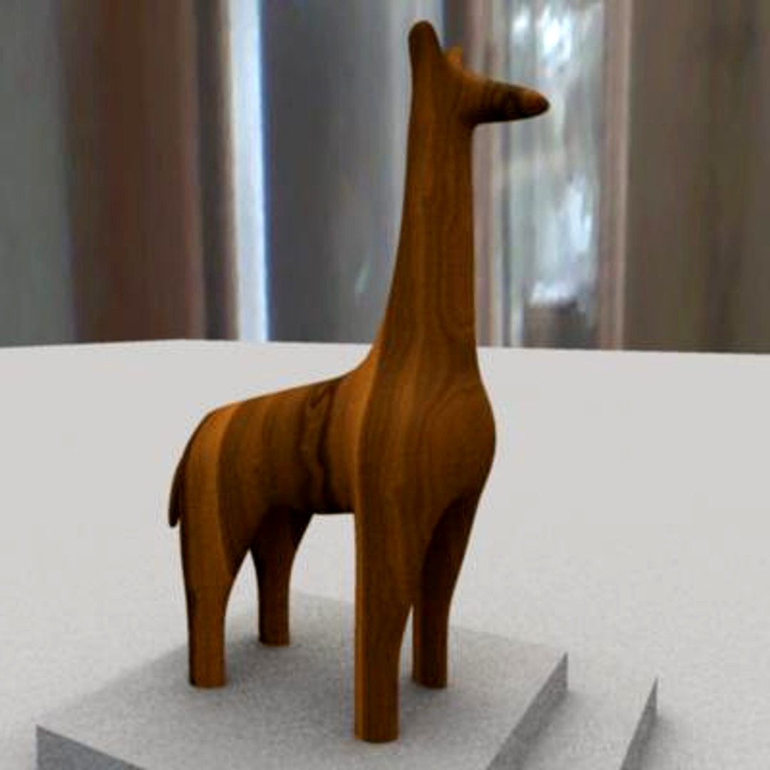 giraffe primitive sculpture - Xtruder