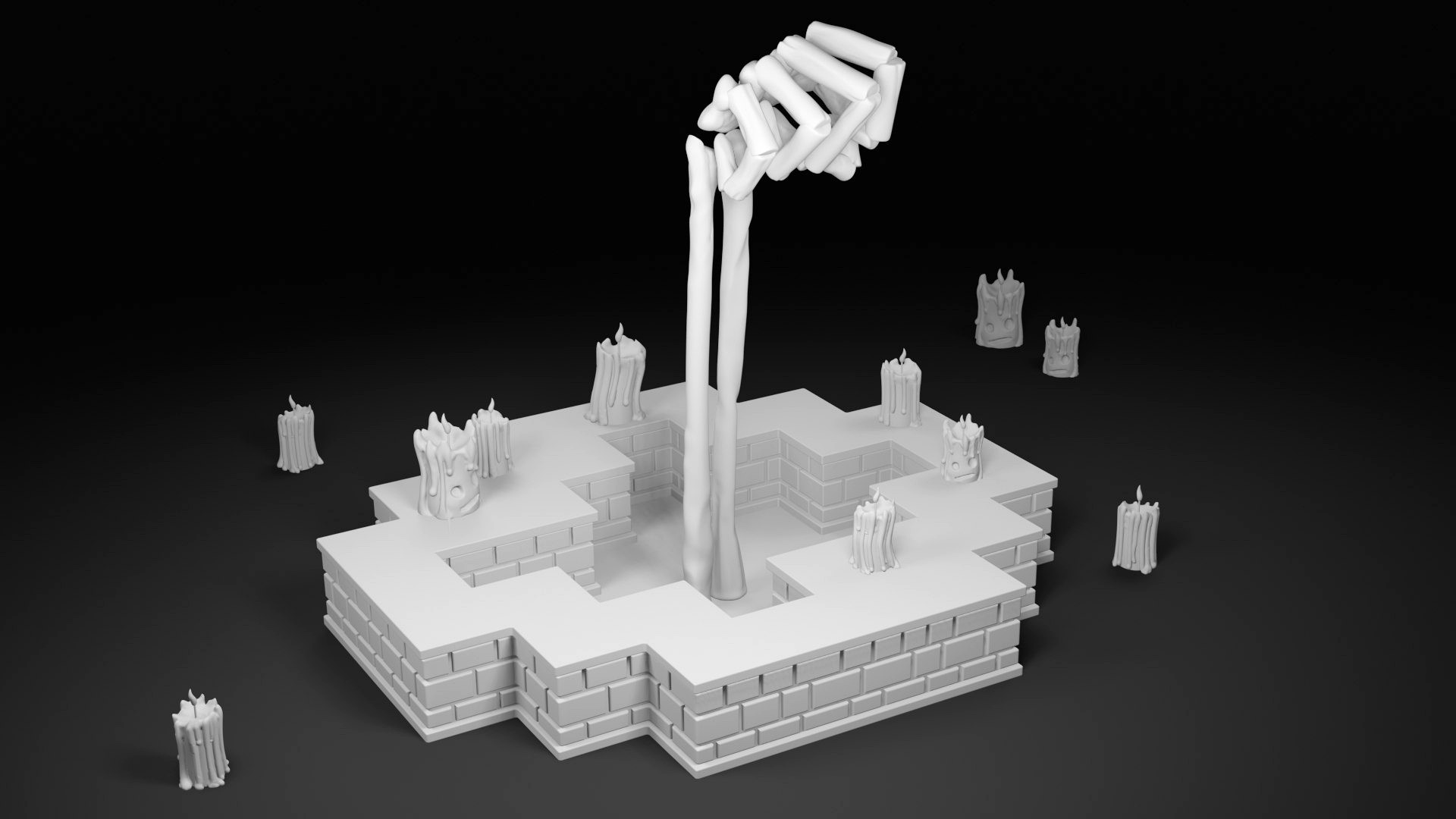 Hand of a Lich from Enter the Gungeon