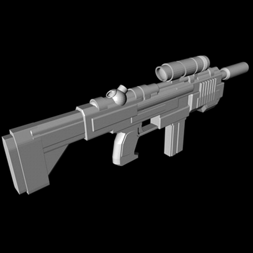 3D SMG (Untextured Version)