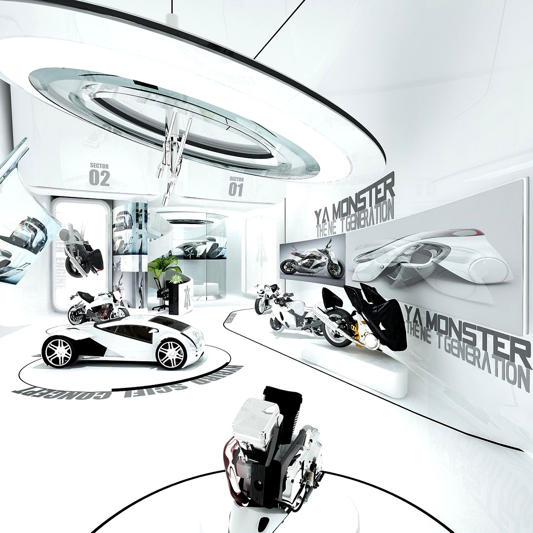Futuristic Automotive Showroom