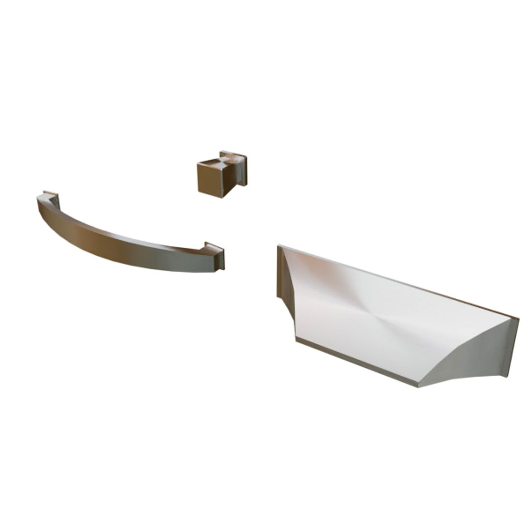 Cabinet drawer knob, cup handle Mimosa