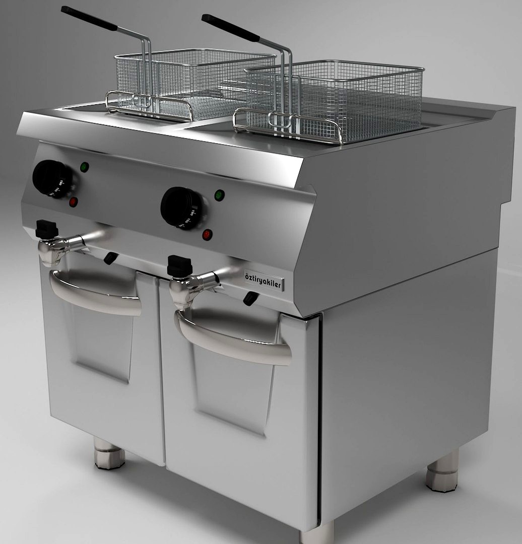 Commercial Kitchen 700 Series Deep Fryer 3D Model