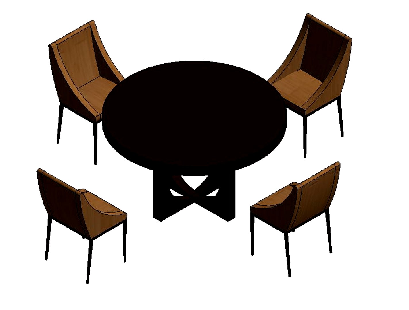 round table with 4 chair