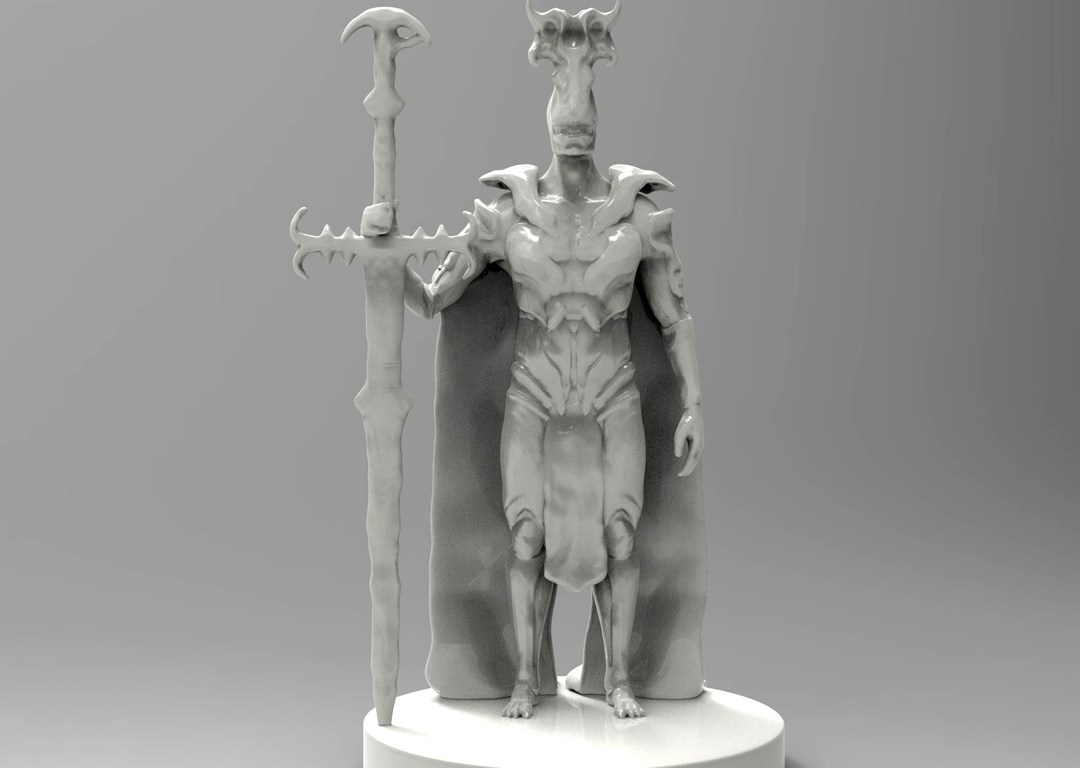 Demon Knight 3D printing ready
