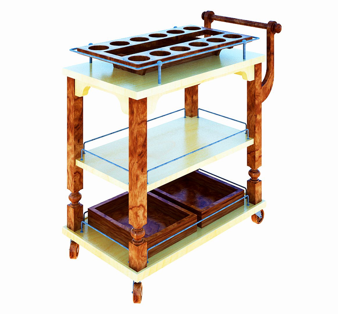 Serving trolley