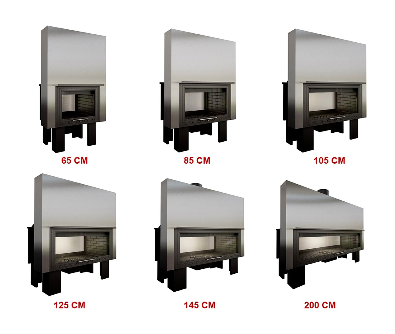 fireplace df - 6 sizes