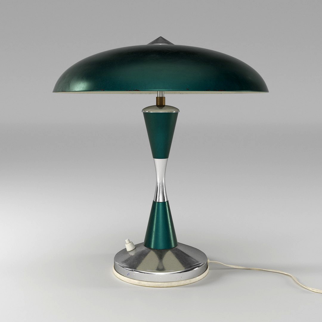 Metal desk lamp 1970s