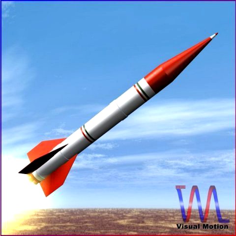 Iranian Shahin II AR Missile 3D Model