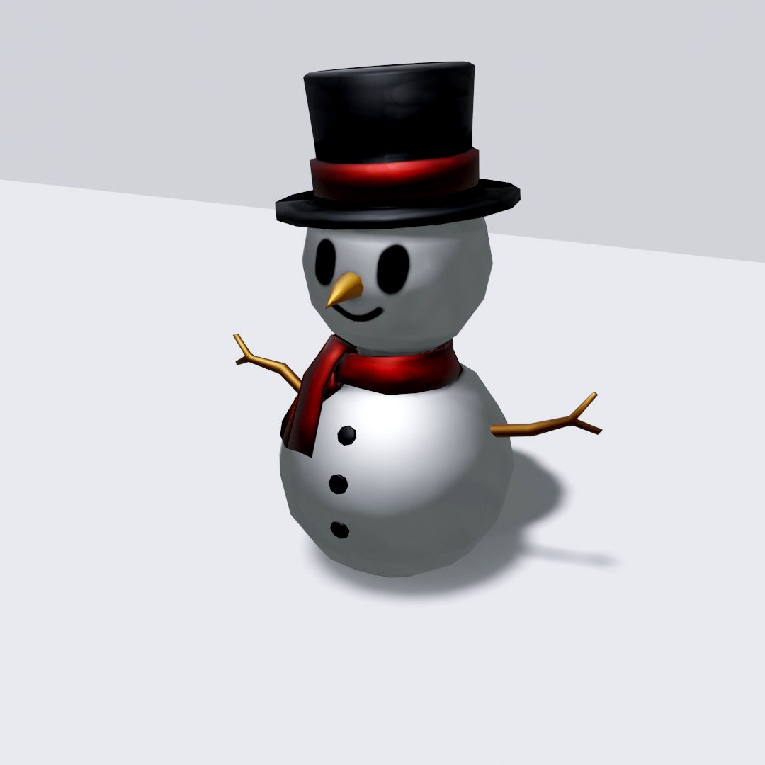 cartoon snowman