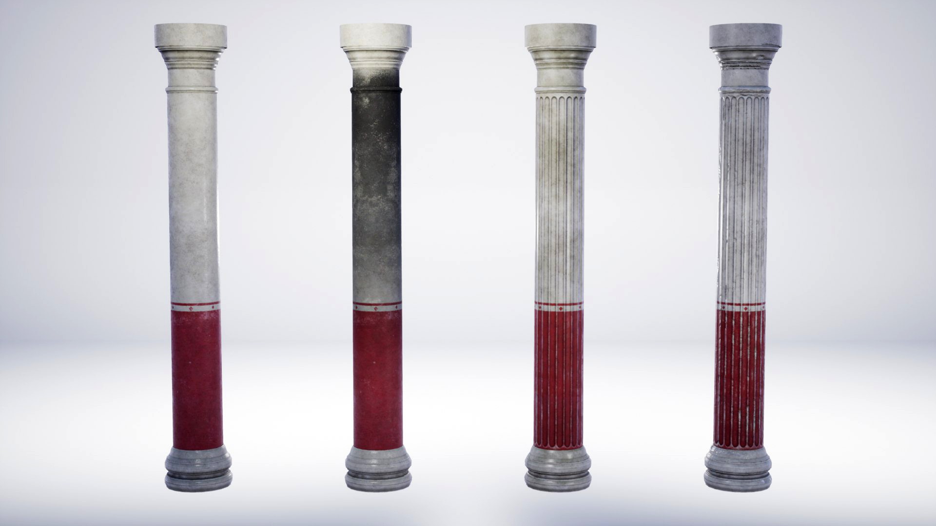 Roman Villa Columns - 4 Variations